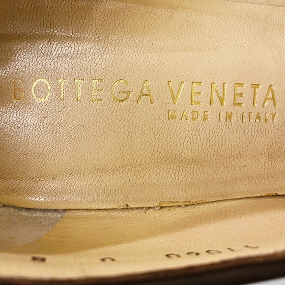 Bottega Veneta Vintage Round Toe Interecciato Woven Leather Block Heel Pump 38 8 - Picture 8 of 9